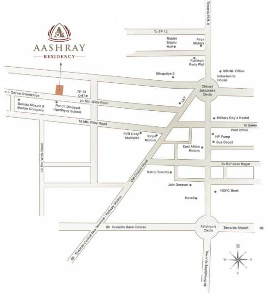  aashray-residency Location Plan