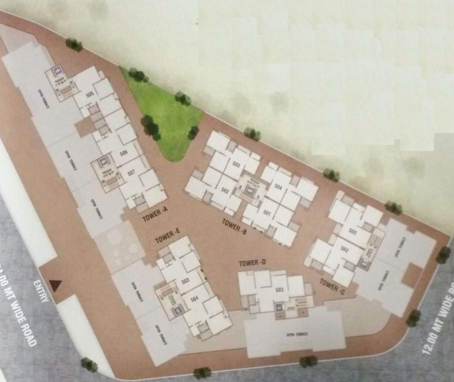  sun crest Tower A, B,C,D,E Typical 5th Floor Plan