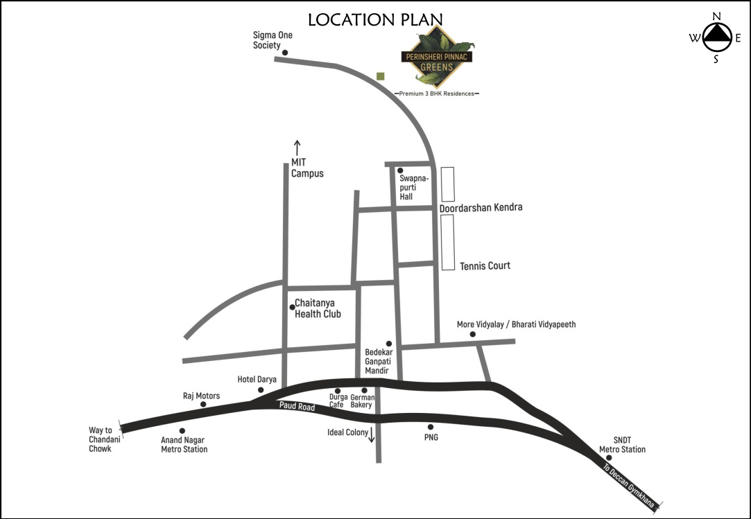  perinsheri pinnac greens Location Plan