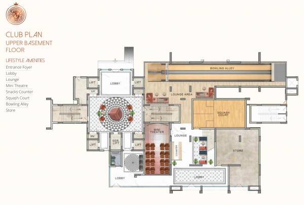  mansion-royale Tower 1,2,3,4 And 5 Upper Basement Cluster Plan