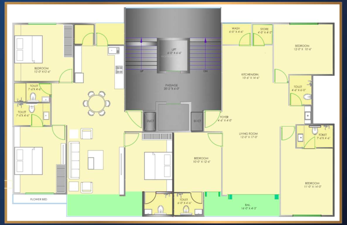  green leaf exotica Cluster Plan