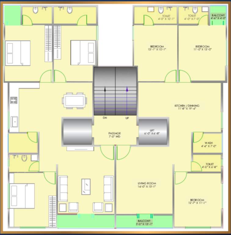  green leaf exotica Cluster Plan