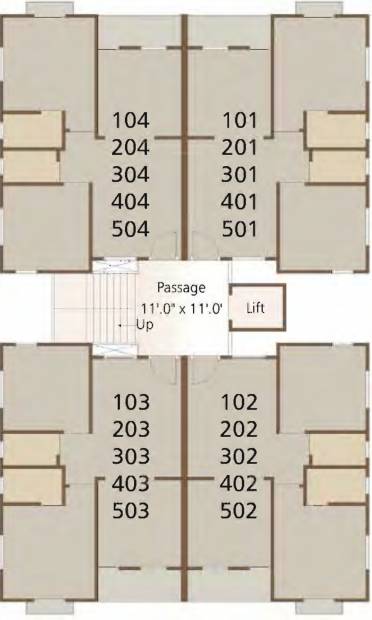  nd-residency Typical Floor Plan Of Tower C And E