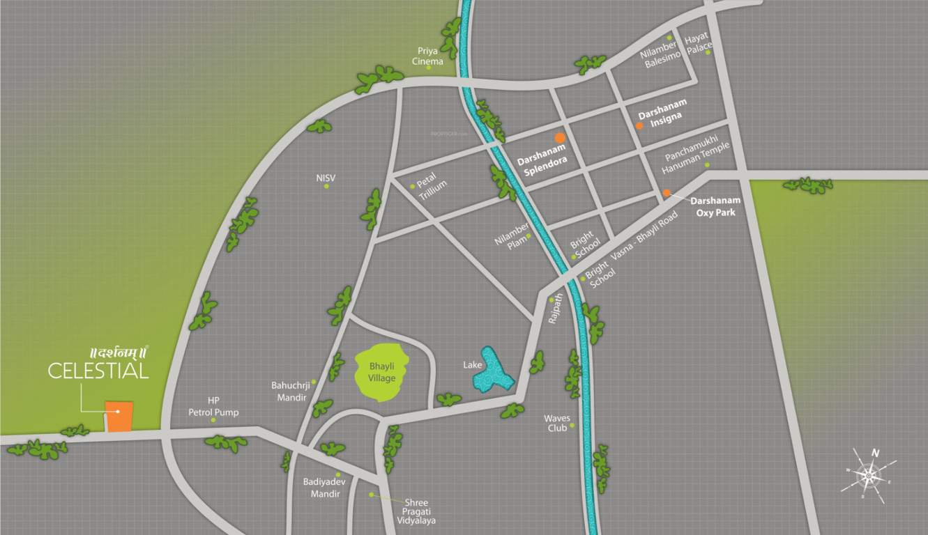  celestial Location Plan