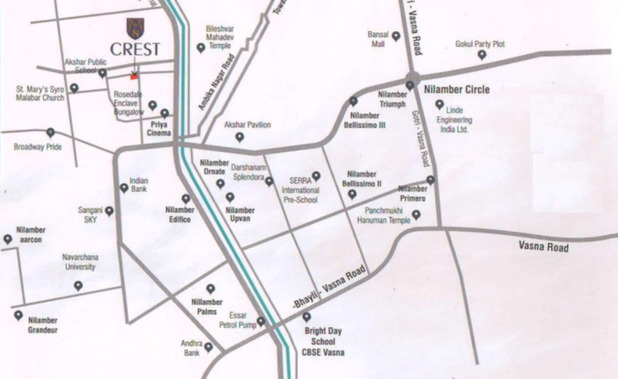  n crest Location Plan