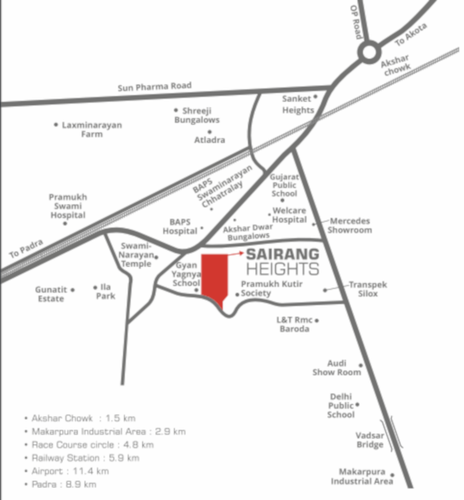  sairang-heights-c-tower-and-bungalows Location Plan