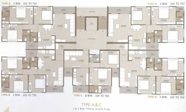 Block A Typical Cluster Plan From 1st to 7th Floor maple-vista Block A Typical Cluster Plan From 1st to 7th Floor