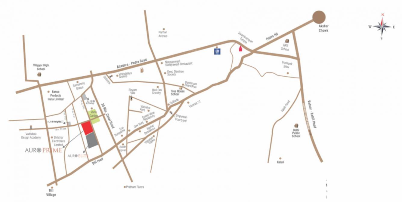  auro prime Location Plan