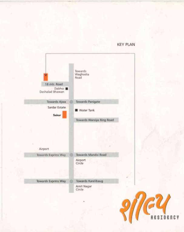 shilp residency Location Plan