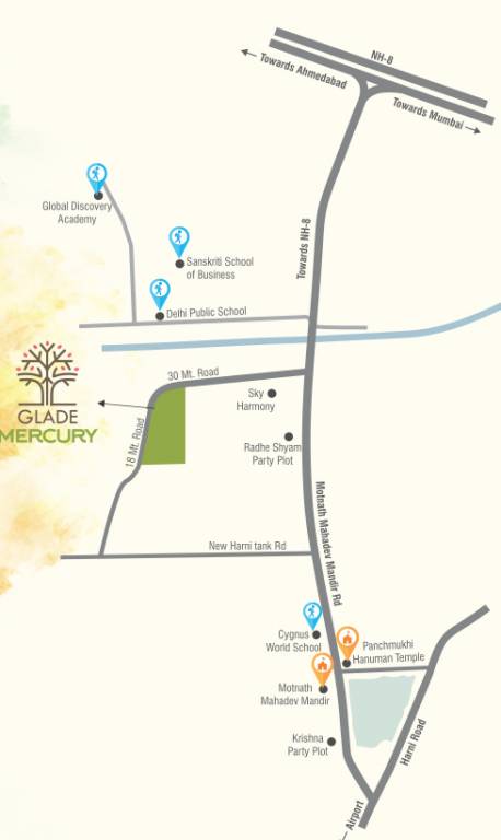 glade mercury Location Plan