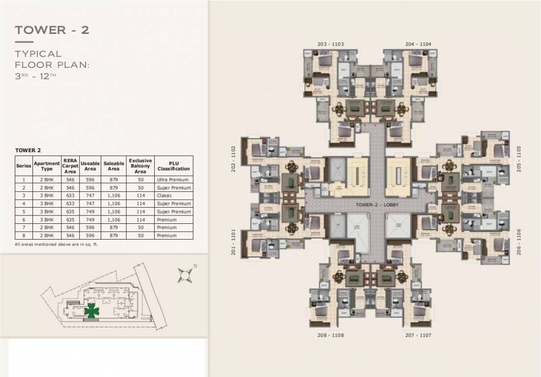 capella 1 2 Cluster Plan from 3rd to 12th Floor