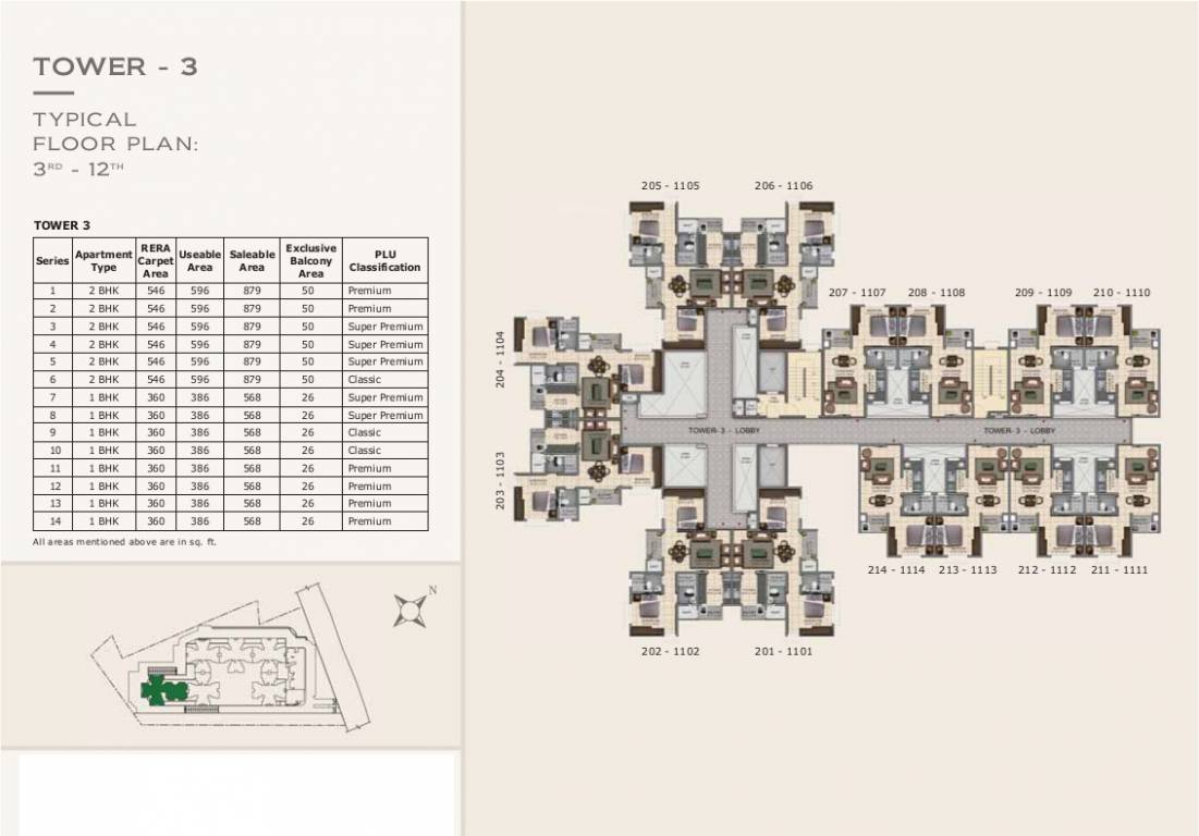 capella 1 3 Cluster Plan from 3rd to 12th Floor