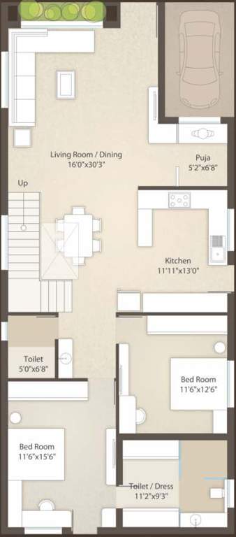  soverign villa Type 2 Ground Floor