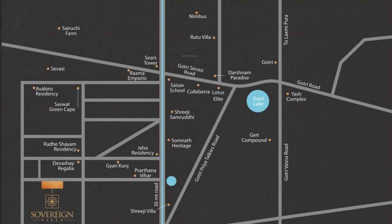  soverign villa Location Plan