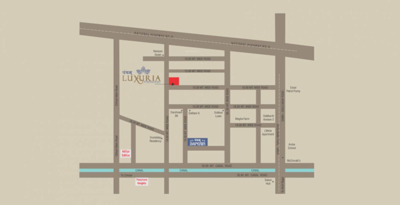  pancham luxuria Location Plan
