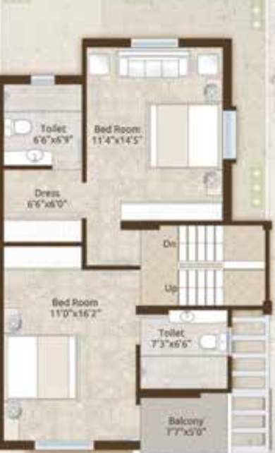  silver palm Type B First Floor Plan 