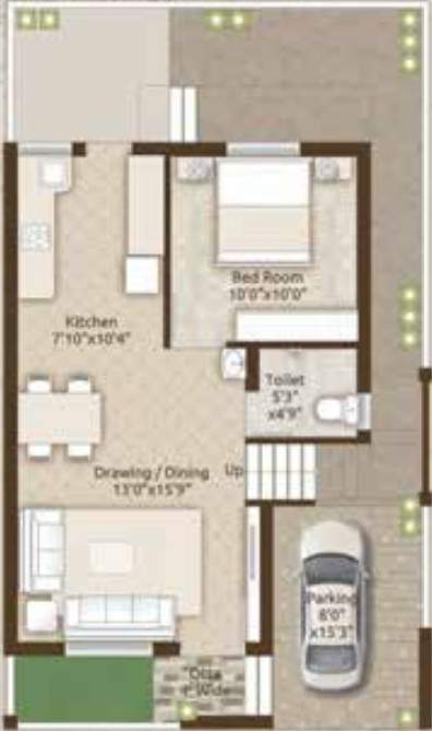  silver palm Type B Ground Floor Plan 