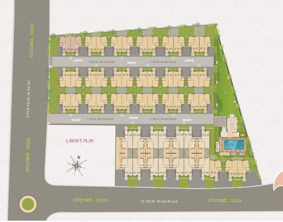 Images for Layout Plan of Akruti Ria Grand Villa