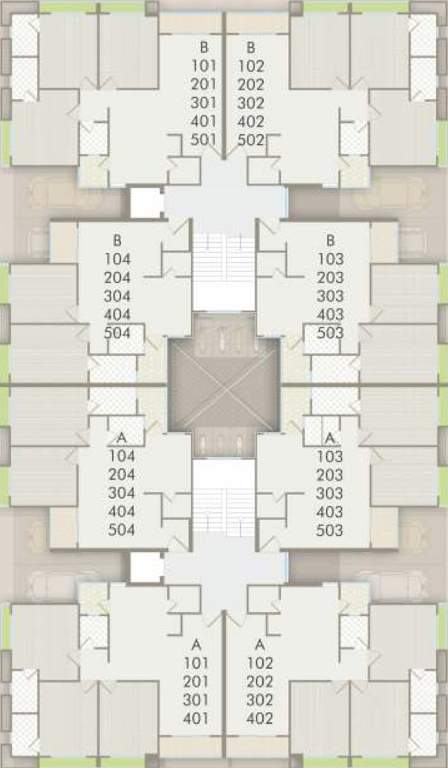  vrajraj flats Tower A Typical Plan
