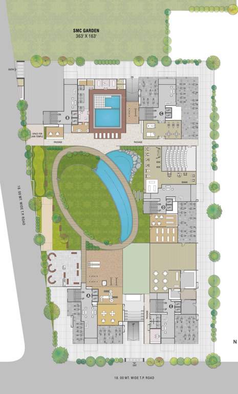  atlanta eliza Block A, Block B, Block C, Block D, Block E Ground Cluster Plan