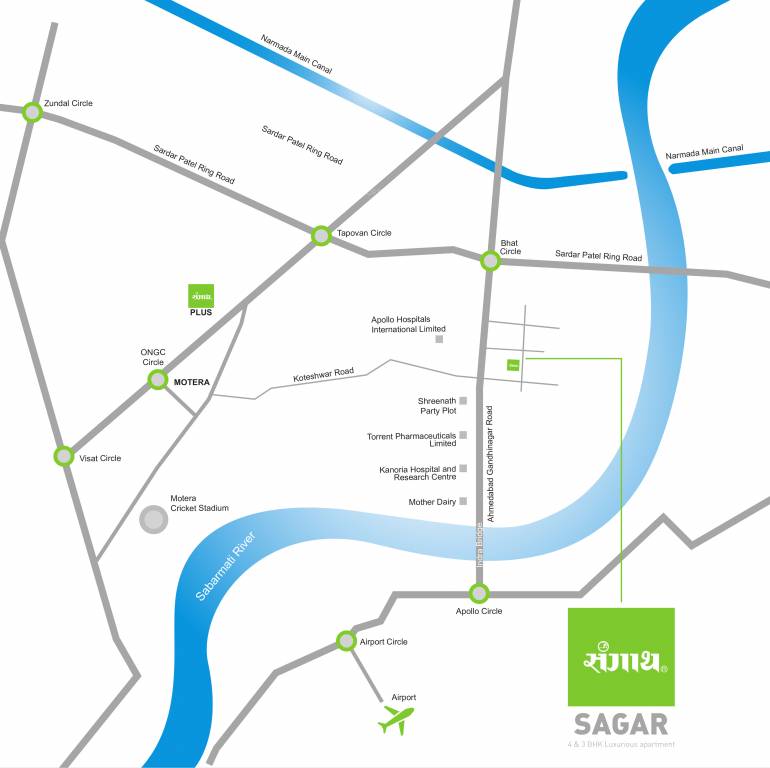  sangath sagar Location Plan