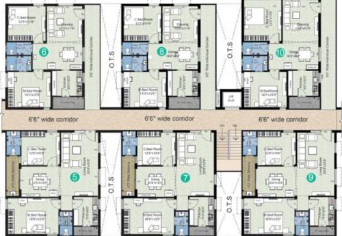  kodanda-rama-homeland-ii Janaki Typical Floor plan from 1st to 5th Floor