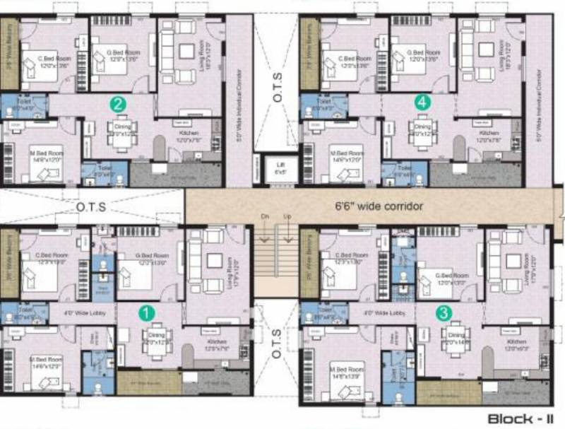  kodanda-rama-homeland-ii Ramachandra Typical Floor plan from 1st to 5th Floor