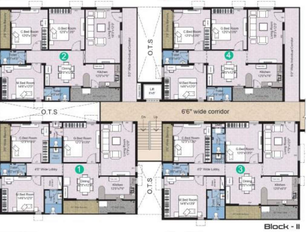  kodanda rama homeland ii Ramachandra Typical Floor plan from 1st to 5th Floor