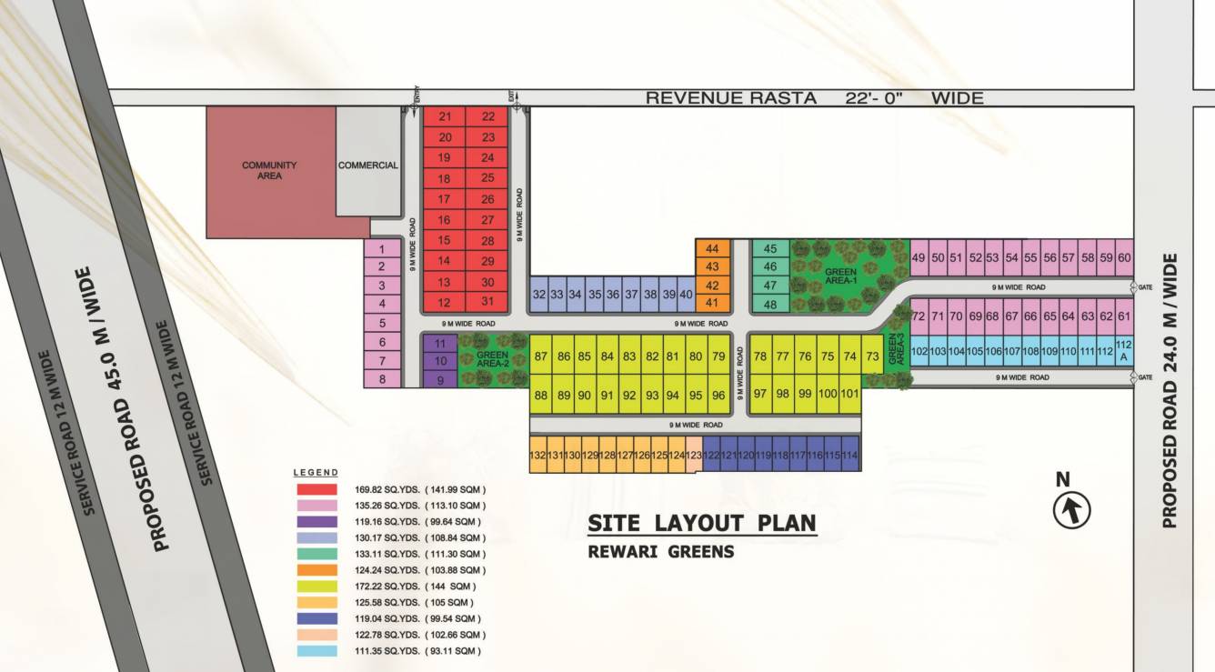 rewari greens Layout Plan
