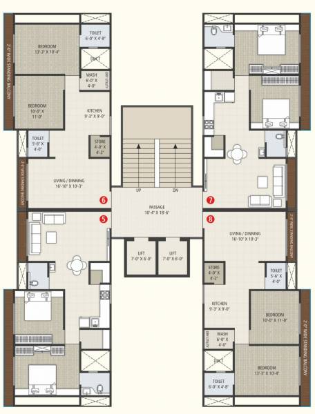  green-leaf Green Leaf B And C Typical Cluster Plan