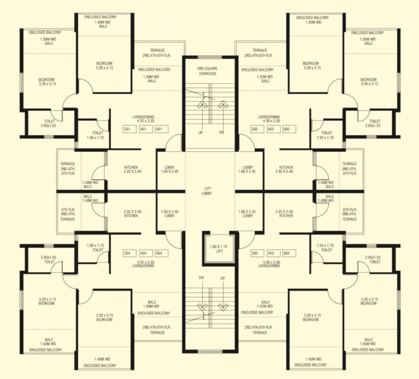  vasudev vihar Tower A Cluster Plan