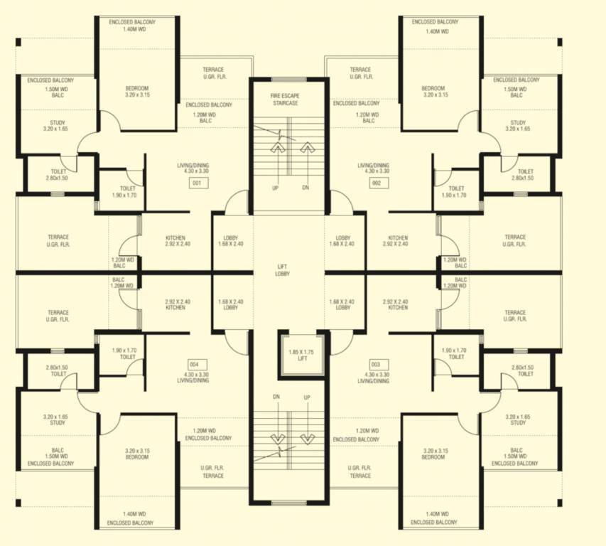  vasudev vihar Tower A Cluster Plan