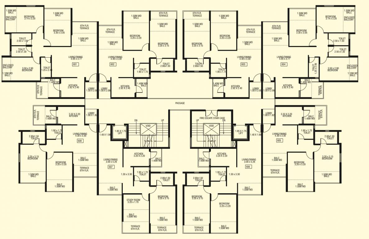  vasudev vihar Tower B Cluster Plan