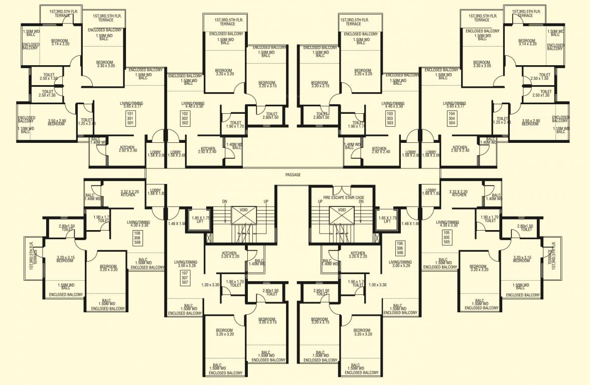 vasudev vihar Tower B Cluster Plan