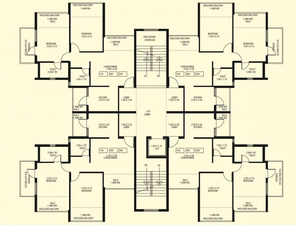  vasudev vihar Tower A Cluster Plan