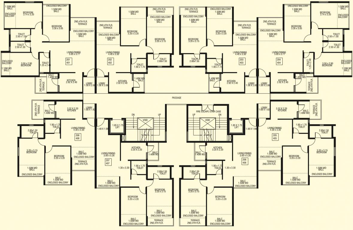  vasudev vihar Tower B Cluster Plan