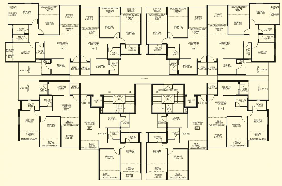  vasudev vihar Tower B Cluster Plan