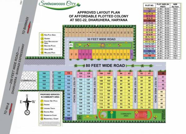 Layout Plan springwoods-city Layout Plan