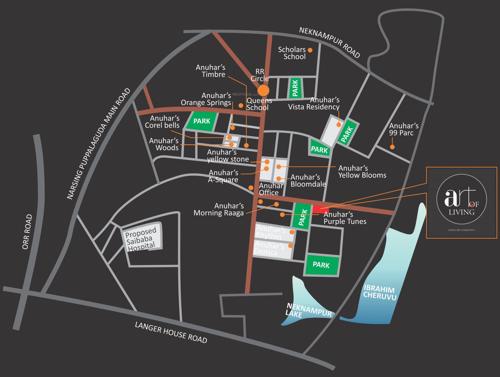  art-of-living Images for Location Plan of Anuhar Art Of Living
