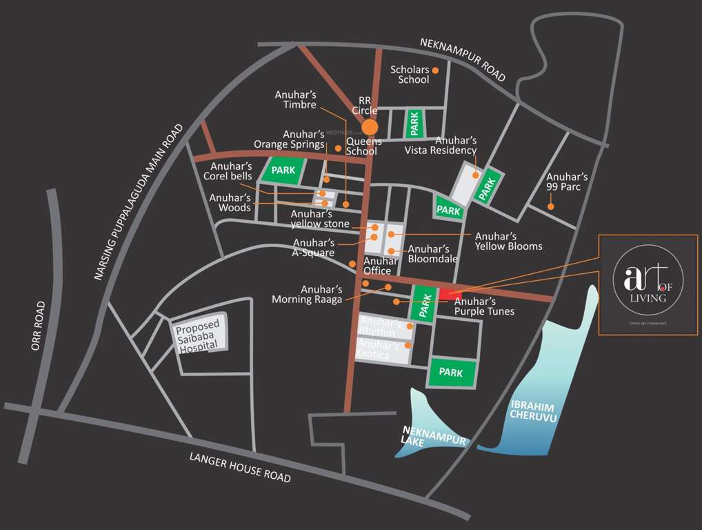  art of living Images for Location Plan of Anuhar Art Of Living