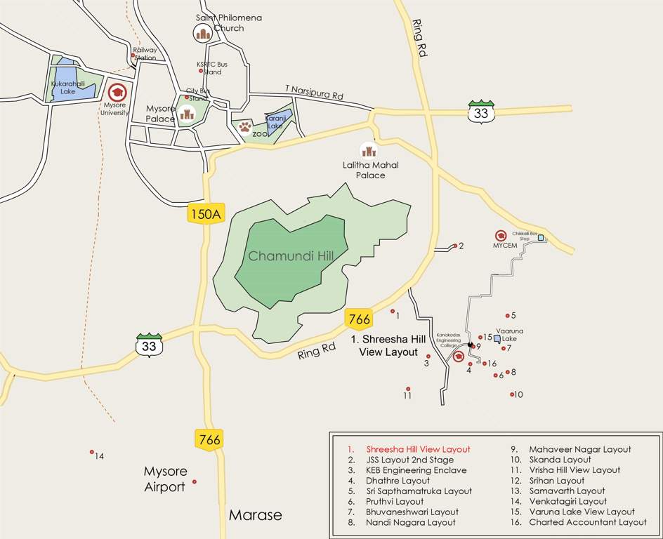 Images for Location Plan of ESS And ESS Shreesha Hill View Layout Phase 1