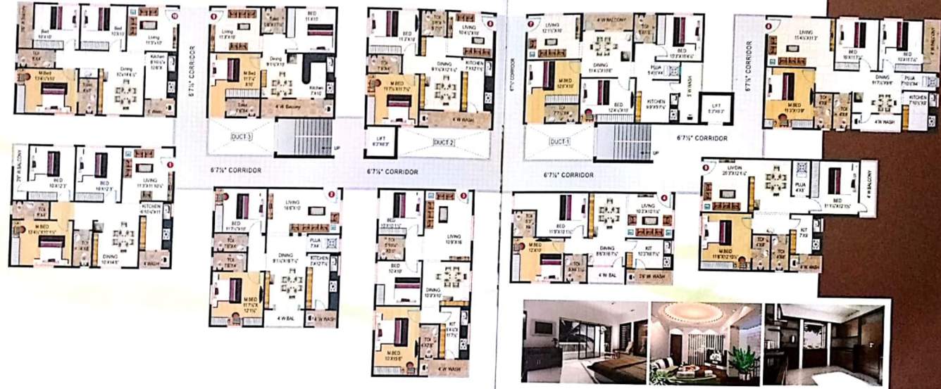  green castle Typical Floor Plan from 1st to 4th Floor