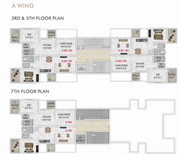  radhe-harmony RADHE HARMONY-A WING Cluster Plan