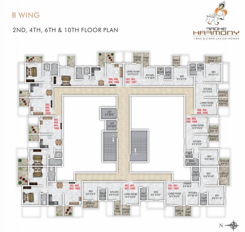  radhe harmony RADHE HARMONY B WING Cluster Plan