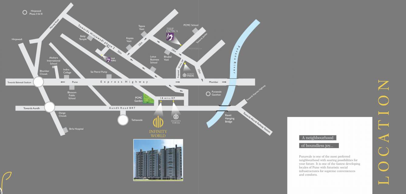  infinity world Location Plan