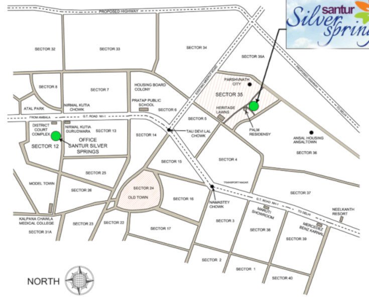 silver springs Location Plan