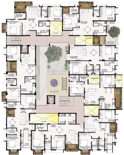 courtyard Cluster Plan