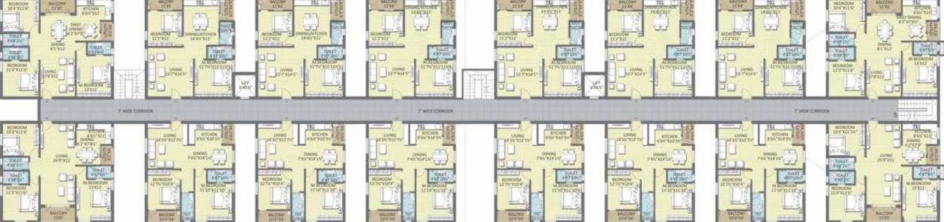 florence village phase 2 Typical Floor Plan Of Block E