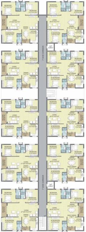 florence village phase 2 Typical Floor Plan Of Block F