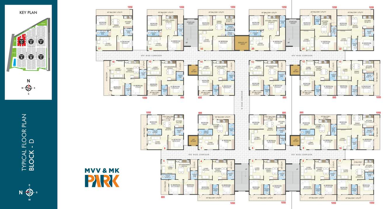  mvv & mk park Cluster Plan  For Typical Plan